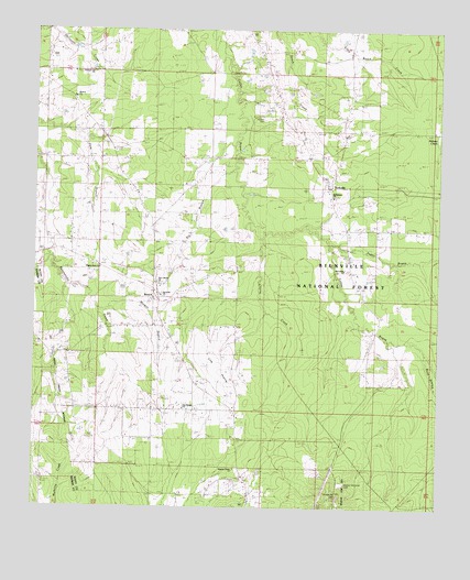 Forkville, MS USGS Topographic Map