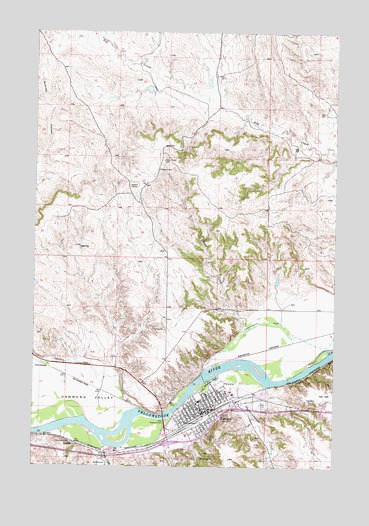 Forsyth, MT USGS Topographic Map