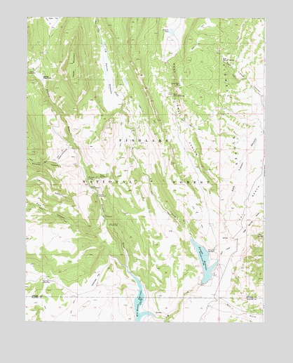 Forsyth Reservoir, UT USGS Topographic Map