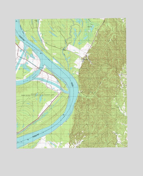 Fort Adams, MS USGS Topographic Map