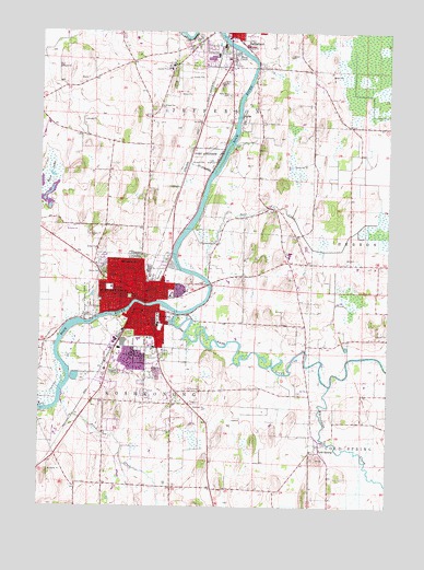 Fort Atkinson, WI USGS Topographic Map