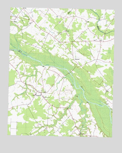 Fort Barnwell, NC USGS Topographic Map