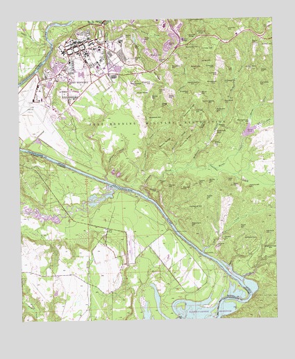 Fort Benning, GA USGS Topographic Map