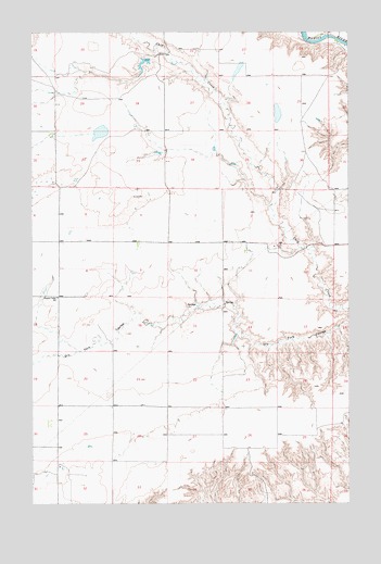 Fort Benton NW, MT USGS Topographic Map