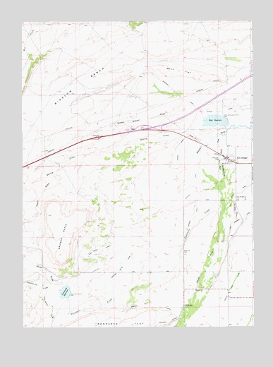 Fort Bridger, WY USGS Topographic Map
