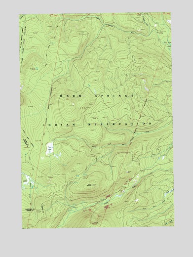 Fort Butte, OR USGS Topographic Map