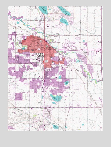 Fort Collins, CO USGS Topographic Map