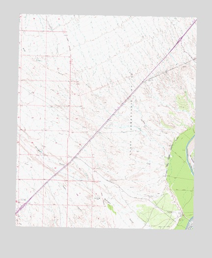 Fort Craig, NM USGS Topographic Map