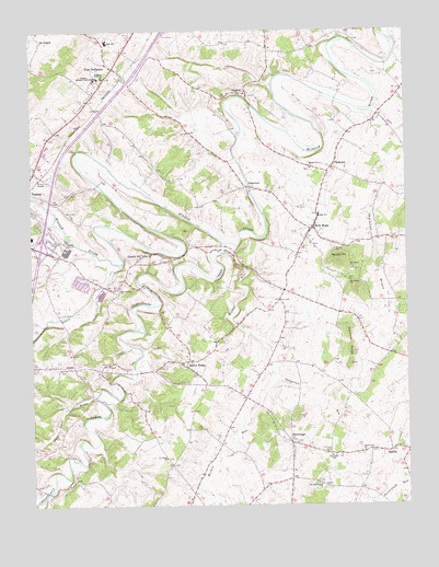 Fort Defiance, VA USGS Topographic Map