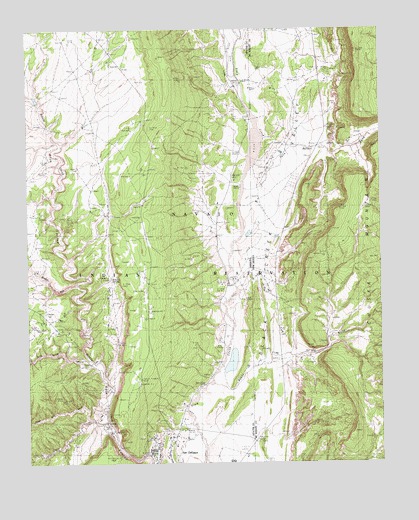 Fort Defiance, AZ USGS Topographic Map