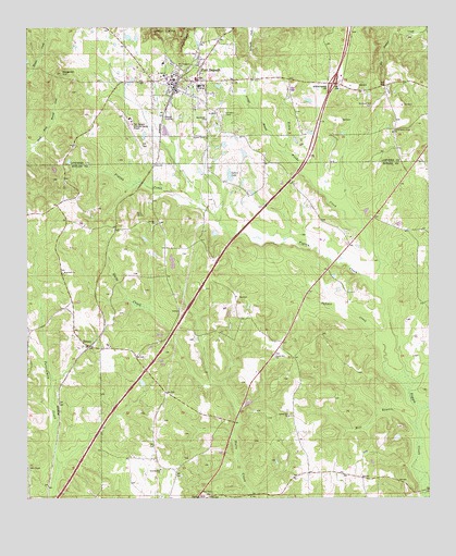 Fort Deposit, AL USGS Topographic Map