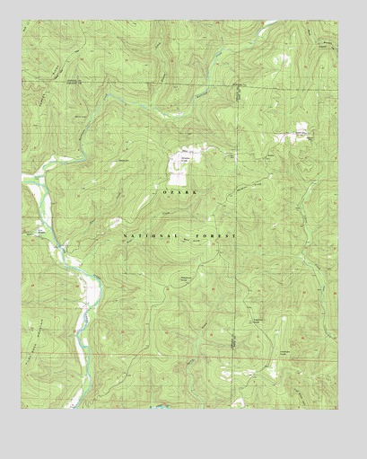 Fort Douglas, AR USGS Topographic Map