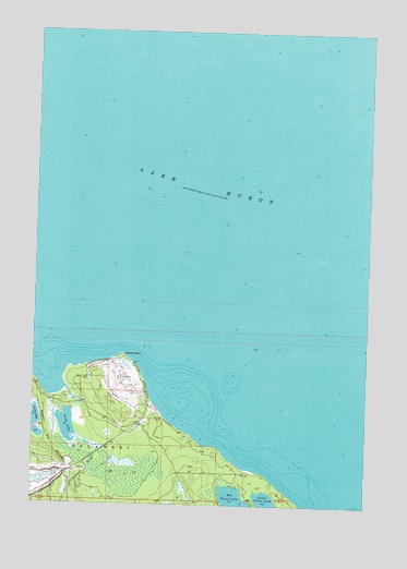 Adams Point, MI USGS Topographic Map