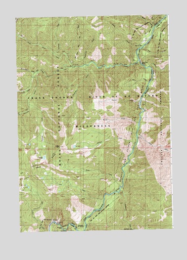 Artillery Dome, ID USGS Topographic Map