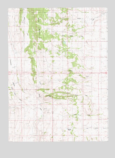 Fort Hill, WY USGS Topographic Map