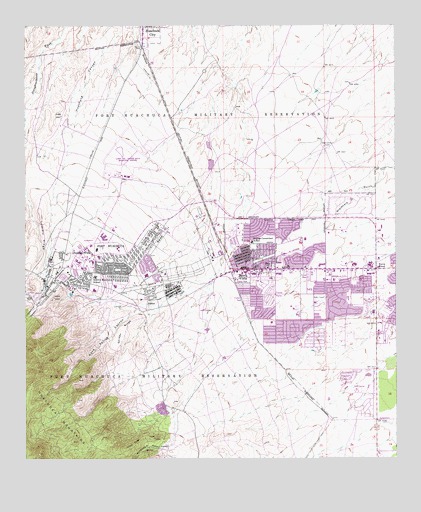 Fort Huachuca, AZ USGS Topographic Map