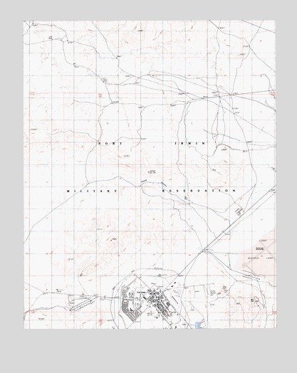 Fort Irwin, CA USGS Topographic Map