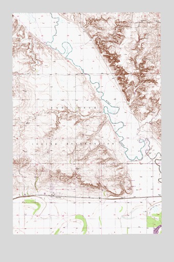 Fort Kipp, MT USGS Topographic Map