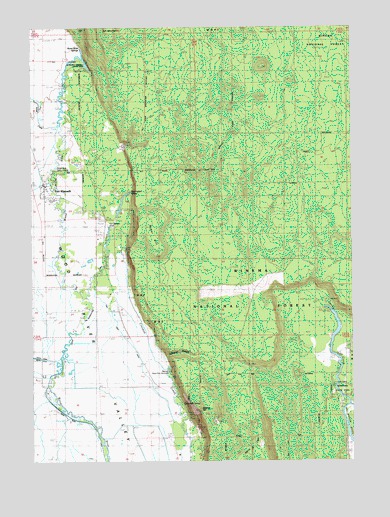 Fort Klamath, OR USGS Topographic Map