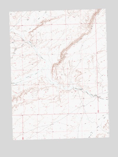 Fort La Clede, WY USGS Topographic Map