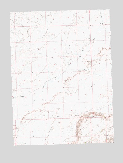 Fort La Clede NE, WY USGS Topographic Map