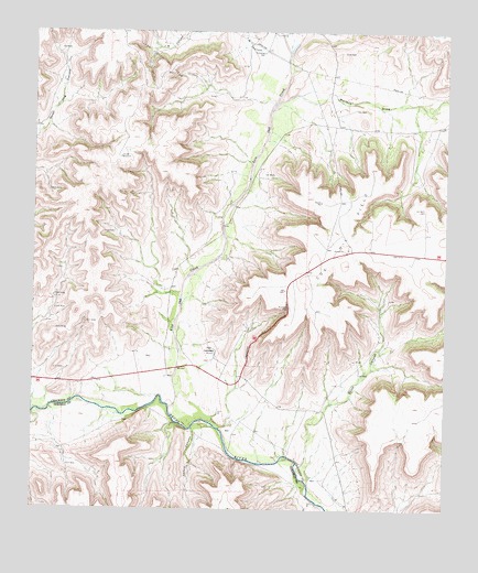 Fort Lancaster, TX USGS Topographic Map