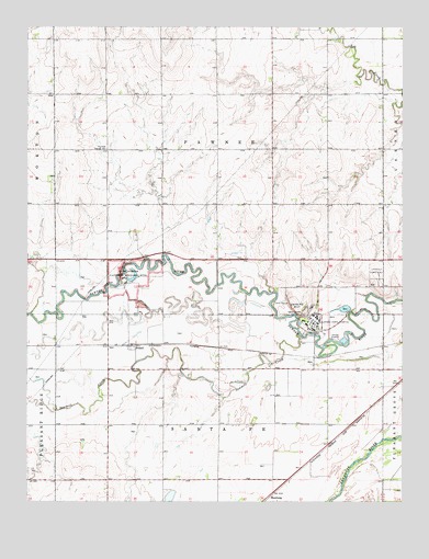 Fort Larned, KS USGS Topographic Map