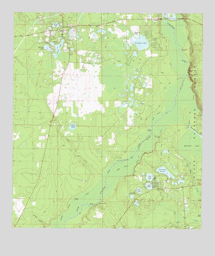 Fort McCoy, FL USGS Topographic Map