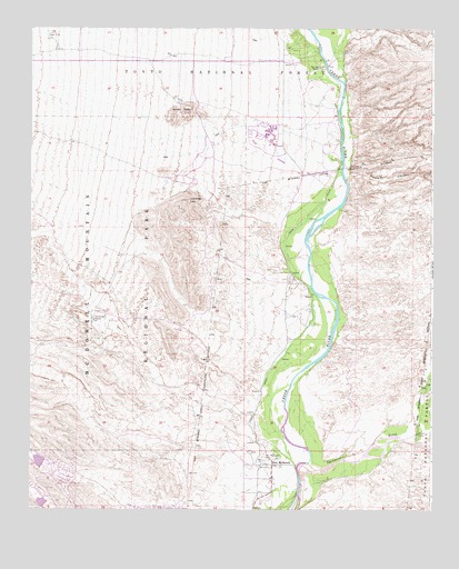 Fort McDowell, AZ USGS Topographic Map