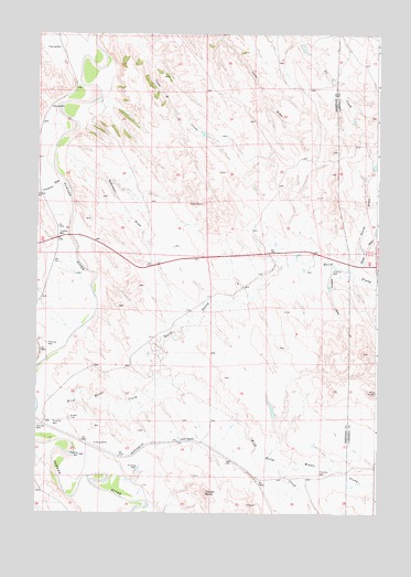 Arvada NE, WY USGS Topographic Map
