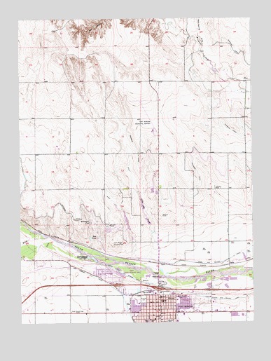 Fort Morgan, CO USGS Topographic Map