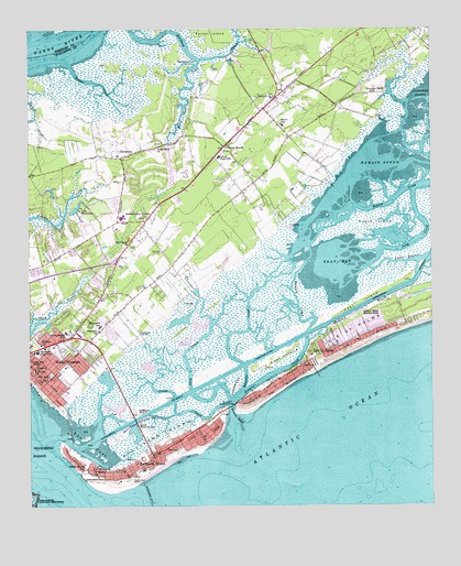 Fort Moultrie, SC USGS Topographic Map