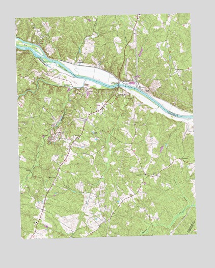 Arvonia, VA USGS Topographic Map