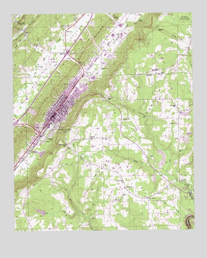 Fort Payne, AL USGS Topographic Map