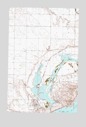 Fort Peck, MT USGS Topographic Map