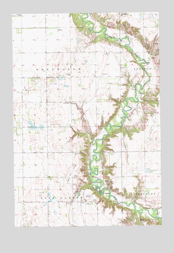 Fort Ransom, ND USGS Topographic Map