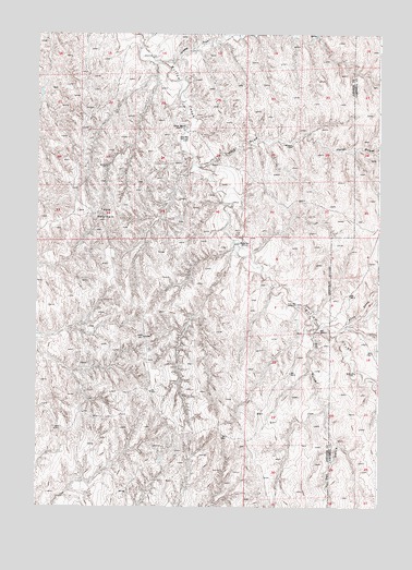 Fort Reno SE, WY USGS Topographic Map