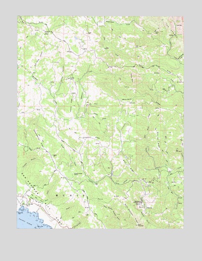 Fort Ross, CA USGS Topographic Map