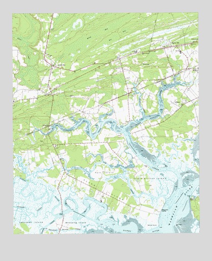 Adams Run, SC USGS Topographic Map