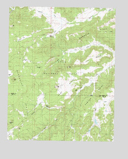 Asay Bench, UT USGS Topographic Map