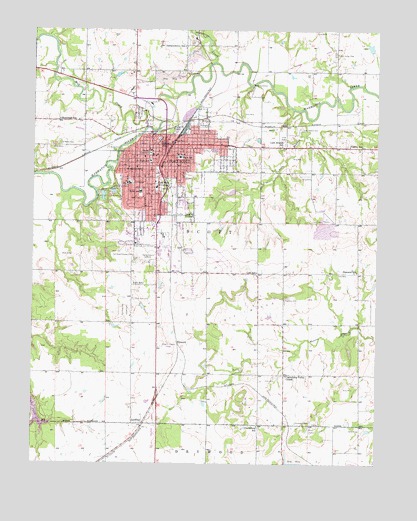 Fort Scott, KS USGS Topographic Map