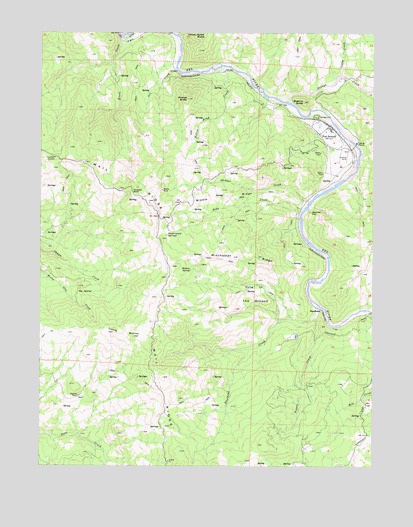 Fort Seward, CA USGS Topographic Map