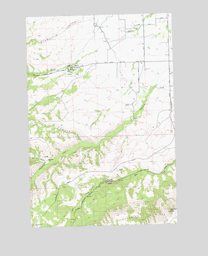 Fort Simcoe, WA USGS Topographic Map