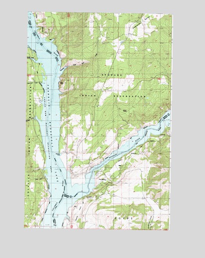 Fort Spokane, WA USGS Topographic Map
