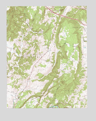 Asbury, WV USGS Topographic Map