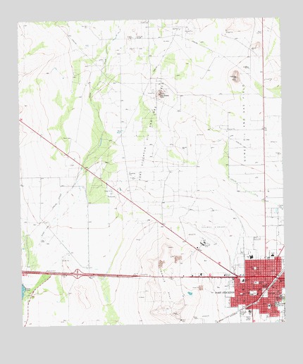 Fort Stockton West, TX USGS Topographic Map
