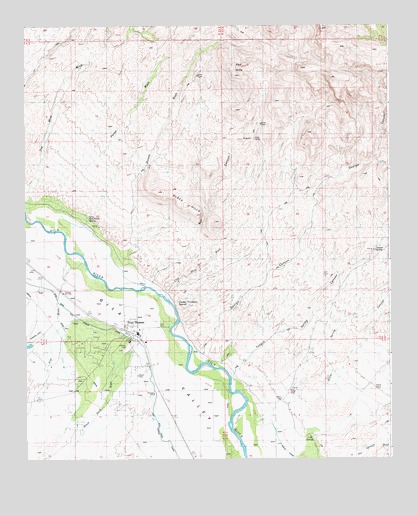 Fort Thomas, AZ USGS Topographic Map