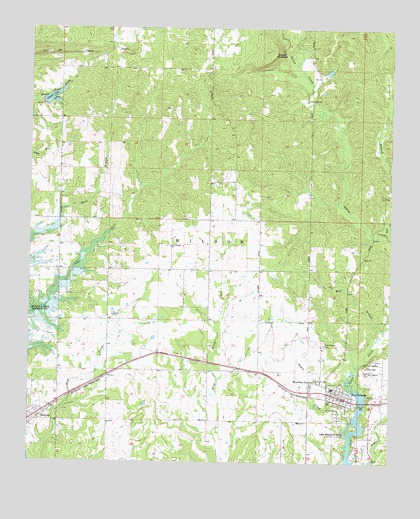 Fort Towson, OK USGS Topographic Map