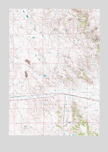 Fortin Draw, WY USGS Topographic Map