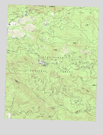 Ascension Mountain, CA USGS Topographic Map